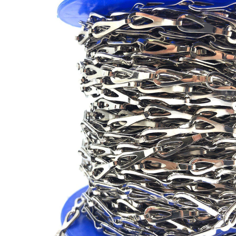 Patentos lánc nikkelezett sárgaréz A 0,4mm