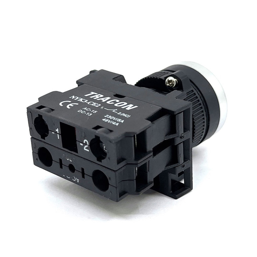 Gombkapcsoló háttérvilágítással piros