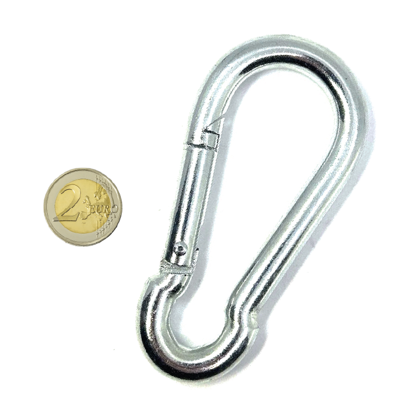 Tűzoltó karabiner horganyzott DIN 5299C 10mm