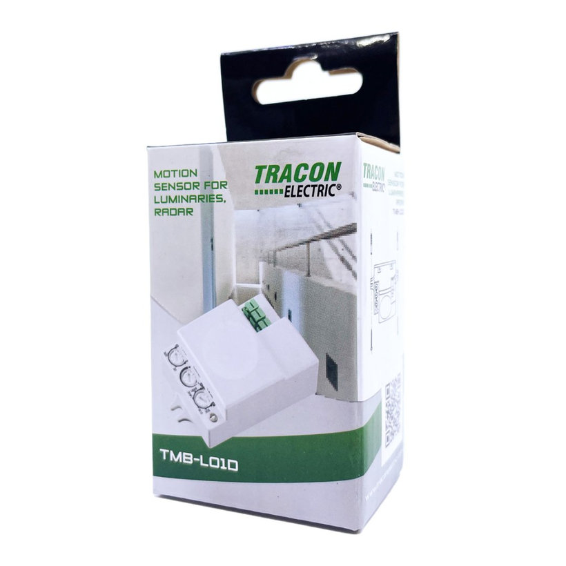 Mozgásérzékelő, mikrohullámú, lámpába - fehér 360°