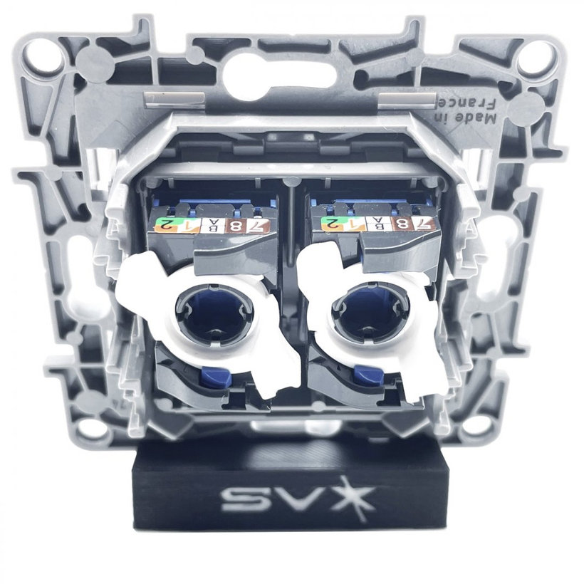 Niloé adataljzat 2xRJ45 6. kategória UTP fehér