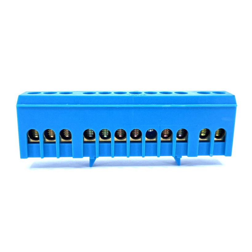 Szigetelt földelősín N, kék 12P