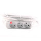 Hosszabbítókábel 16A fehér 3 aljzat 5m 3G1,5