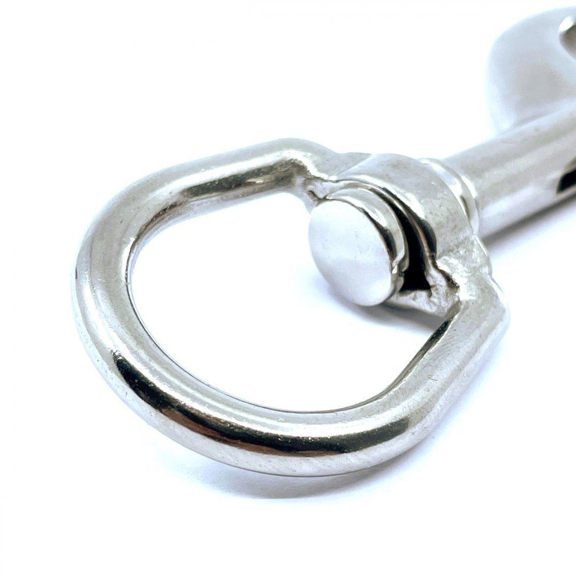 Forgó karabiner rozsdamentes acél A4 90 mm