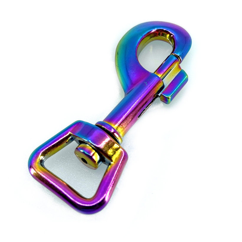 Forgó karabiner szivárványos 81x20mm