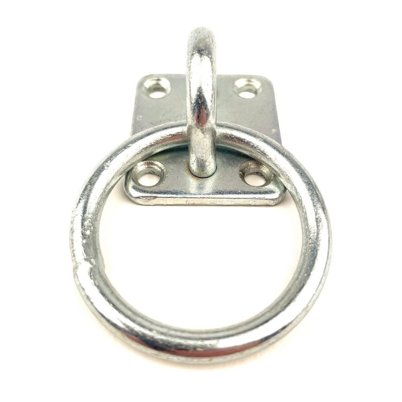 Lemez szemmel és gyűrűvel horganyzott 55x55mm