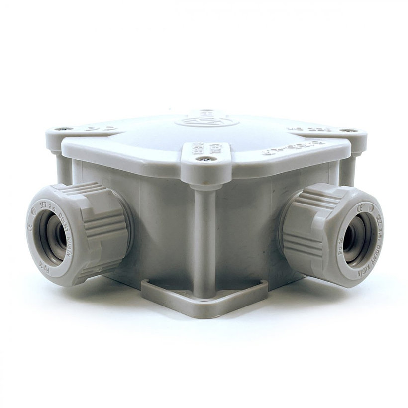 Elosztó doboz 6455-11P/2 szürke 122x122x44,6mm