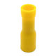 Szigetelt hengeres csatlakozó aljzat, elektrolitréz, sárga 6mm²