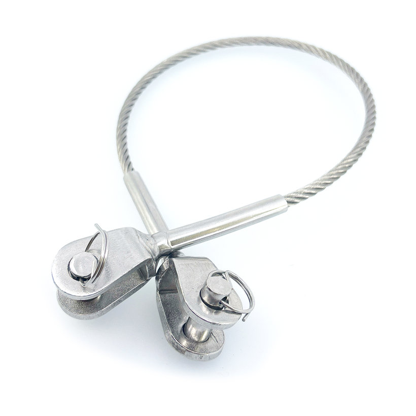 Korlát sodronykötél betét, villa/villa 2,5mm/5m