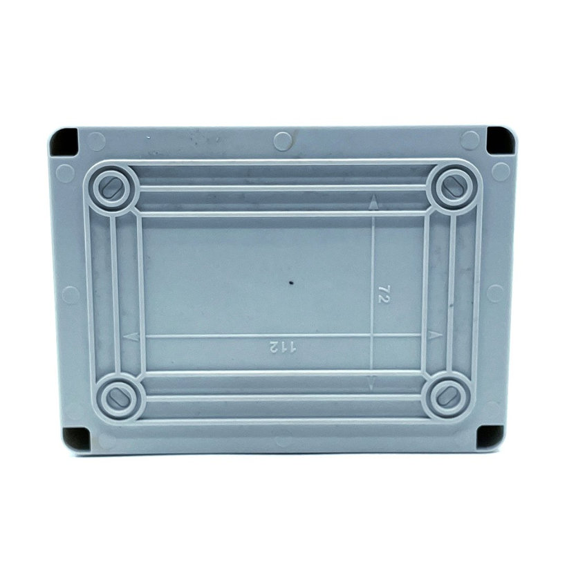 Elektronikai doboz, világos szürke, teli fedéllel  IP54 150x110x70mm