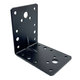 Erősített sarokösszekötő lemez formázással - fekete 10db 90x90x65x2,5mm