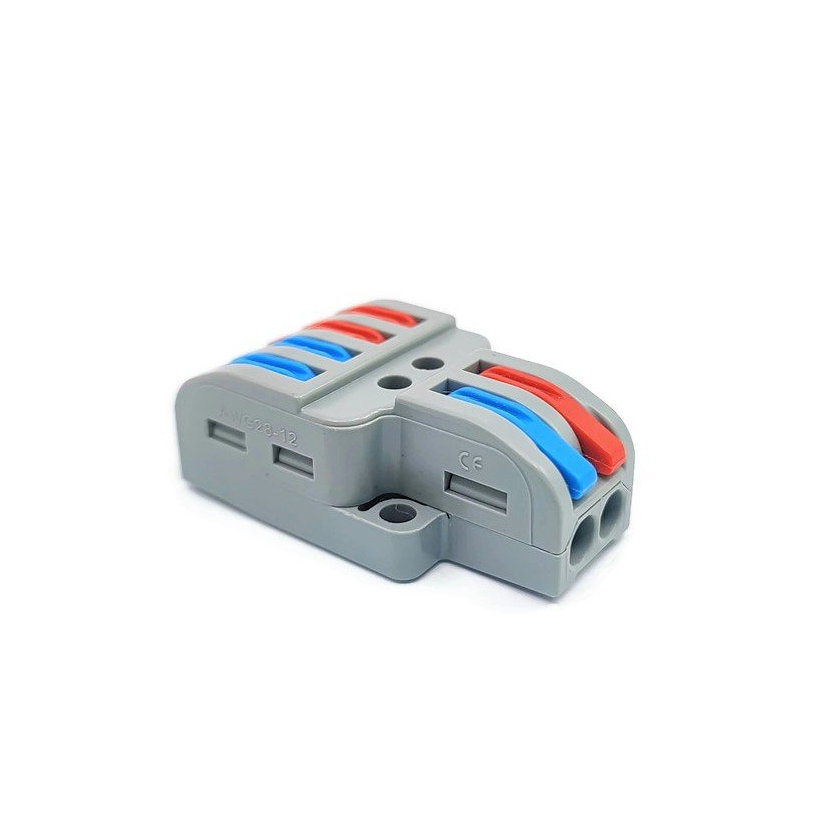 Rugós csatlakozó bilincs többpólusú - 6 vezeték