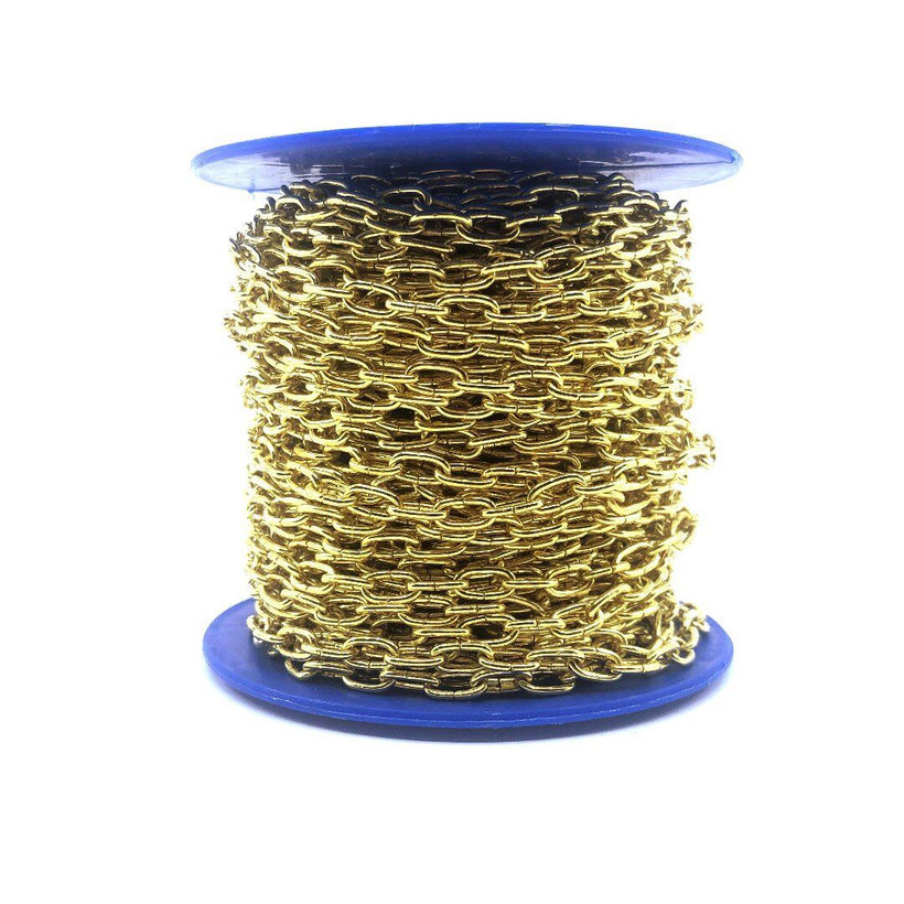 Óra lánc U sárga cink 1mm