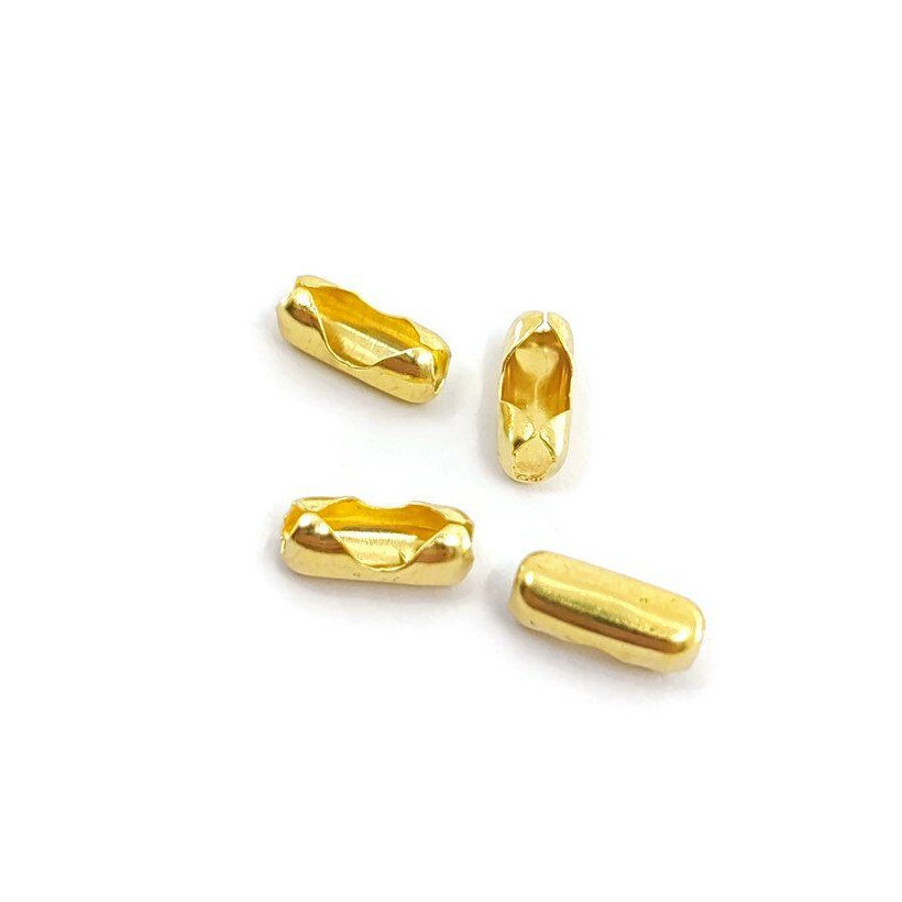 Bilincs golyós láncra sárga cink 3,2-3,6mm