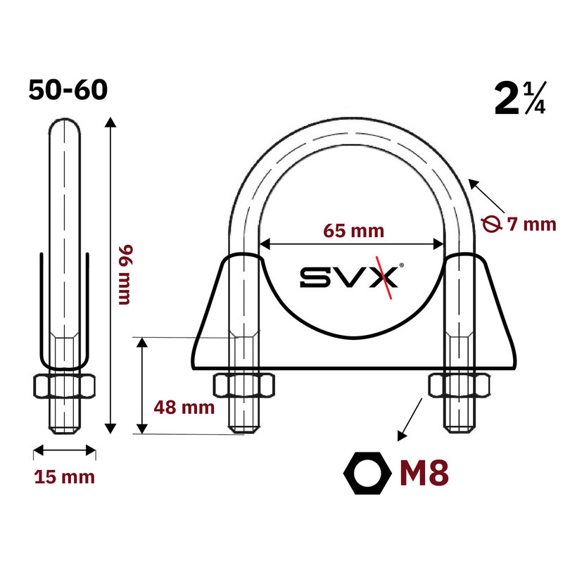Csőbilincs zn 50-60mm
