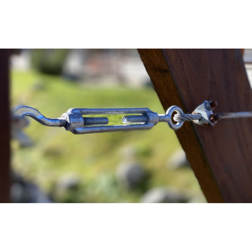 Feszítő kampó-kampó DIN 1480 zn M8