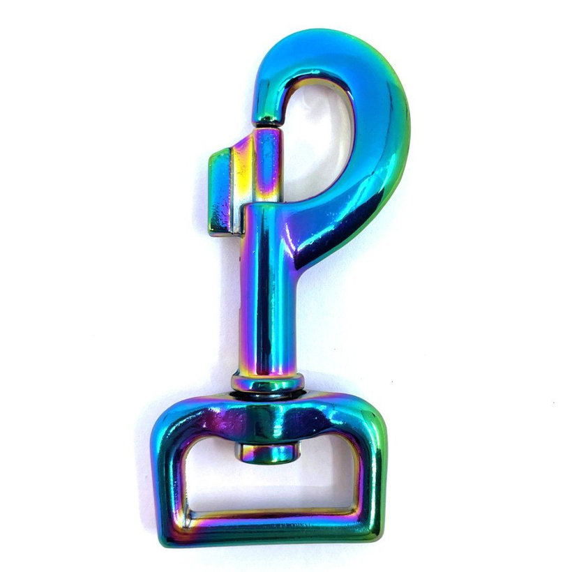 Forgó karabiner szivárványos 81x25mm