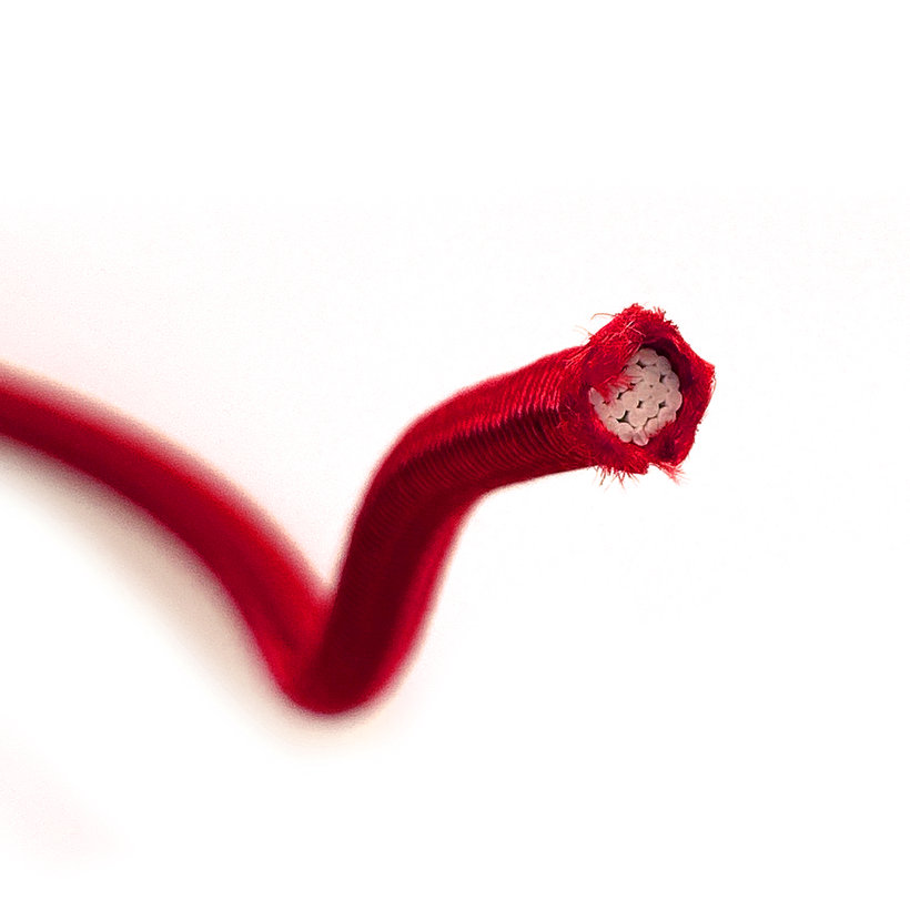 Gumikötél gumi maggal piros PP 4mm