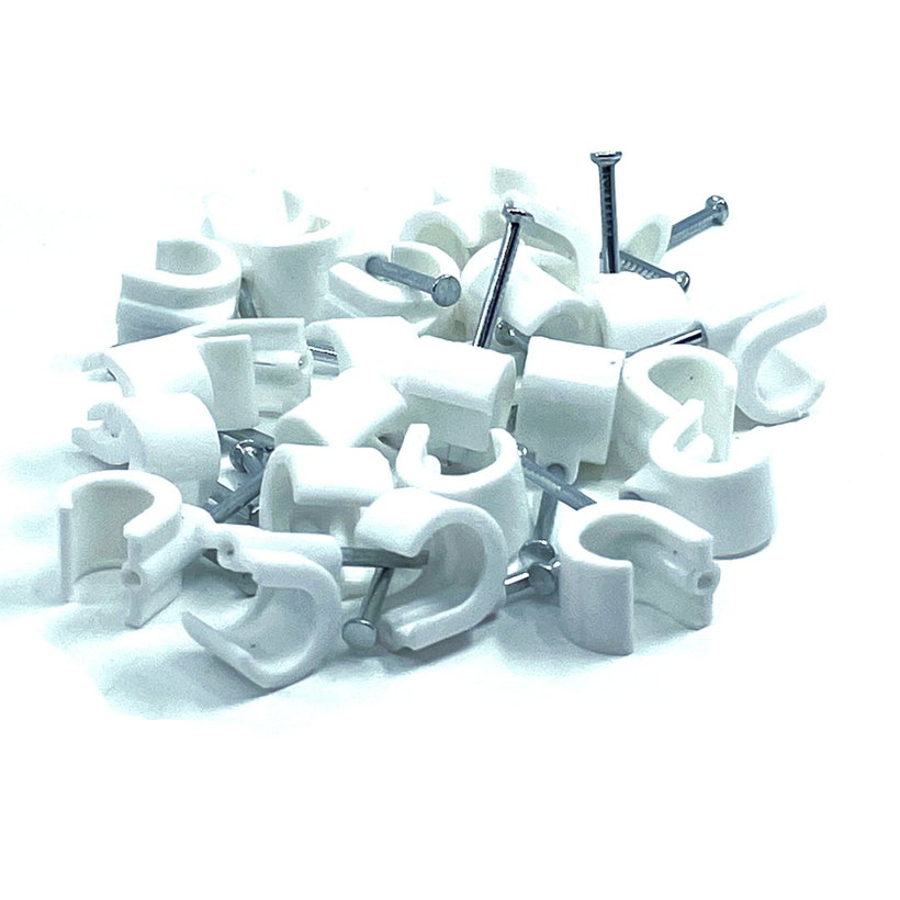 Kábelbilincs ovális fehér 10-14mm