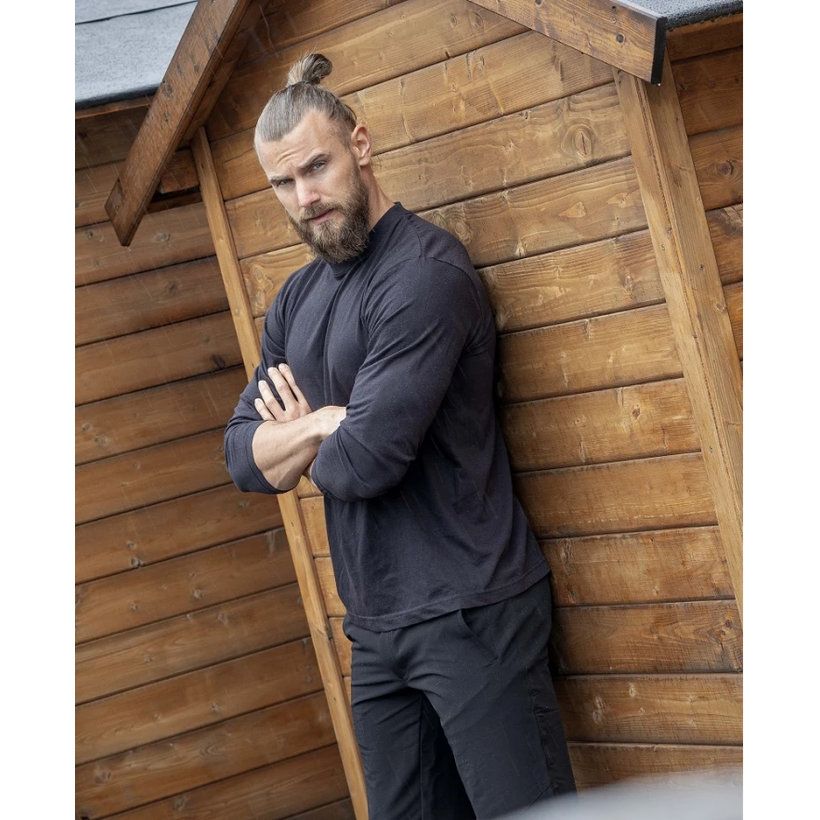 CUBA fekete hosszú ujjú póló H13017 - M