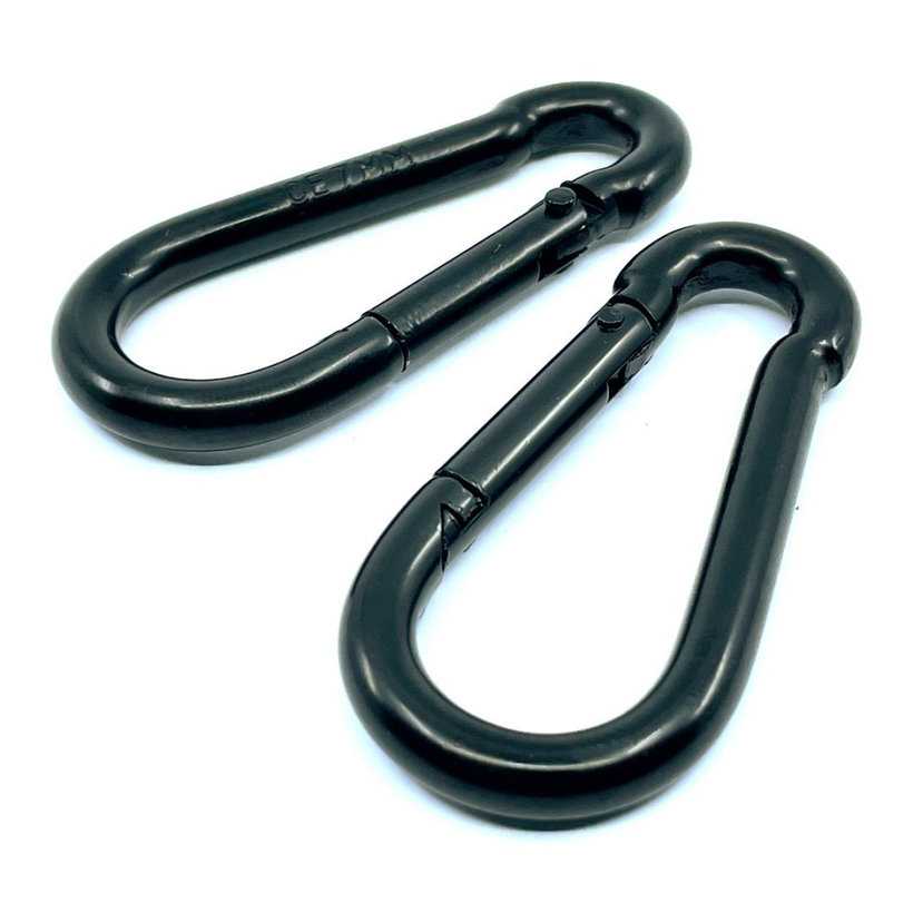 Tűzoltó karabiner DIN 5299C fekete 5mm