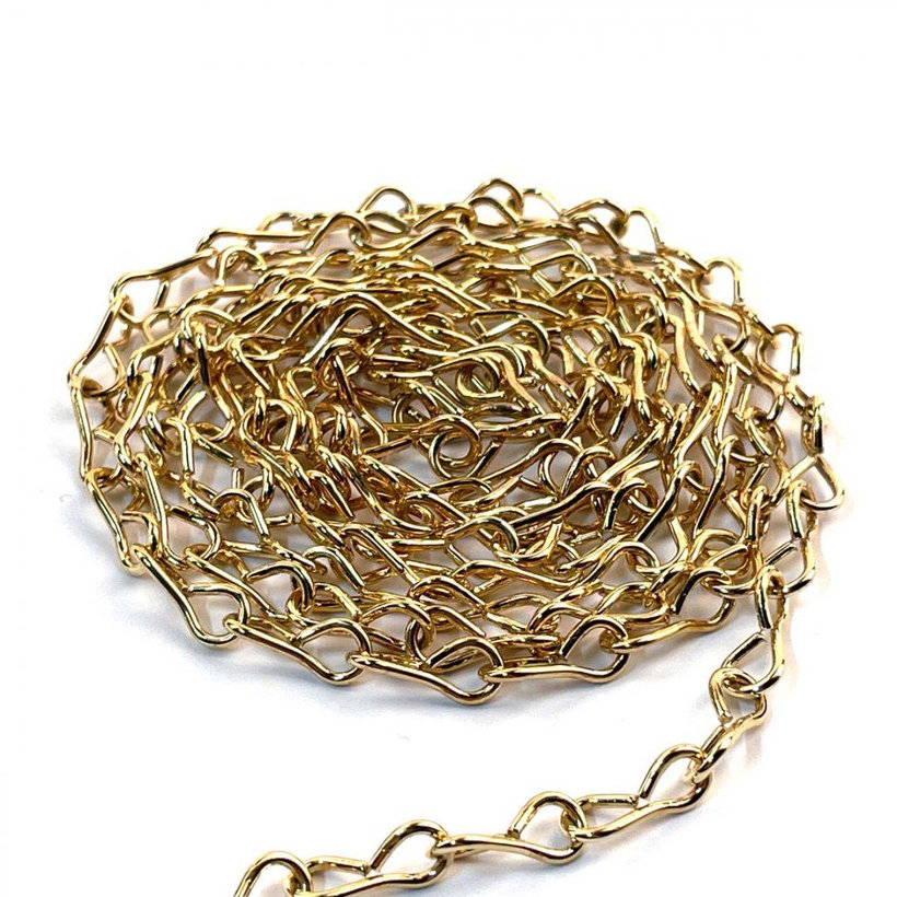 Egyszerű sárga cink lánc 1,6mm