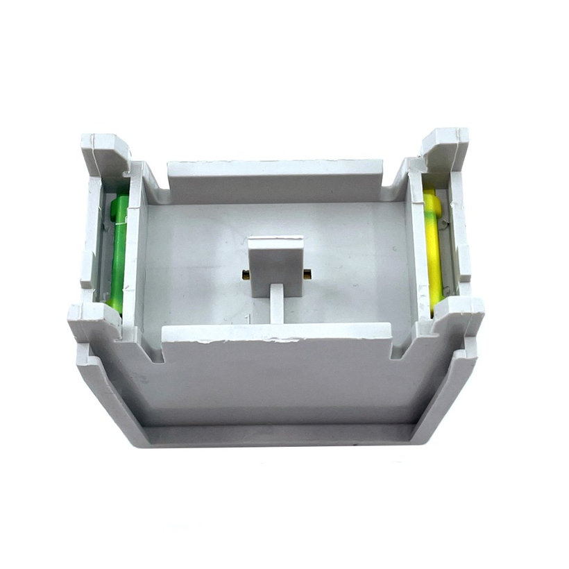 Főáramköri leágazó kapocs, sínre szerelhető, zöld/sárga