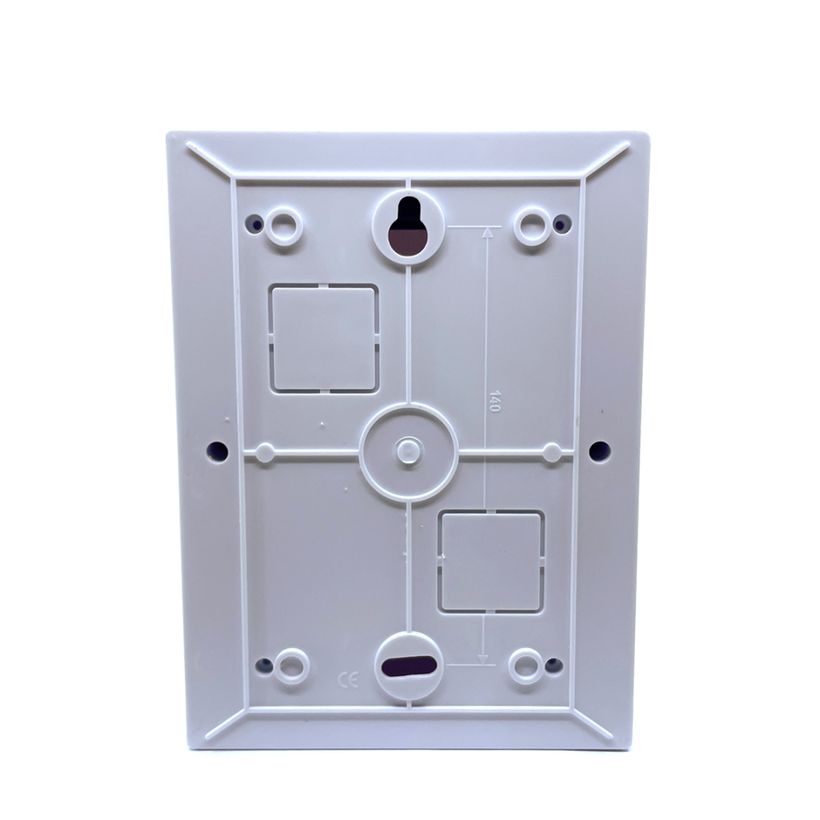 Falon kívüli elosztódoboz, fehér ajtóval, N/PE sínnel 150x205x75mm