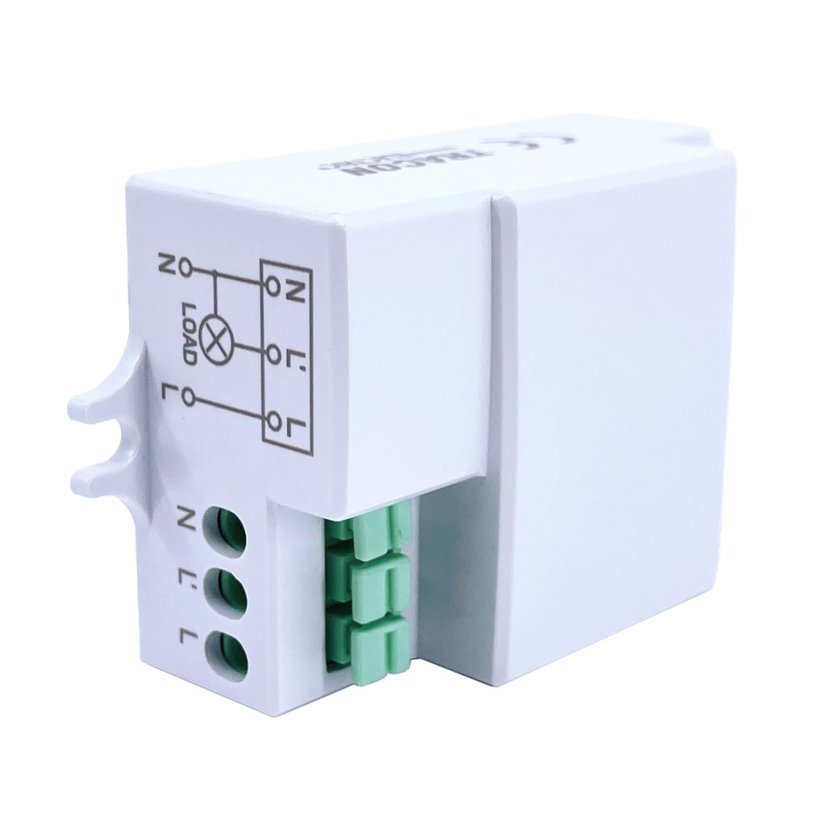 Mozgásérzékelő, mikrohullámú, lámpába - fehér 360°