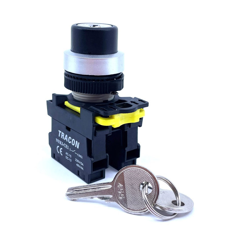 Kulcsos kapcsoló, bal-jobb KI, kétállású