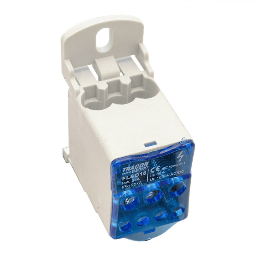 Fővezetéki leágazó sorkapocs nyitható fedéllel, 400V AC, 80A