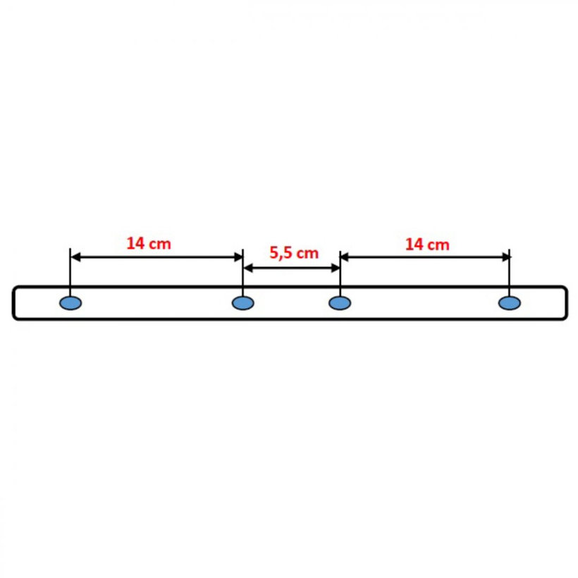 Mennyezeti szárító 5rud-1,4m