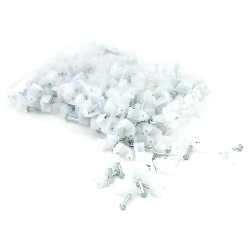 Kábelbilincs négyzet alakú fehér 8mm