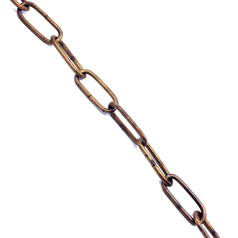 Dekoratív lánc/csiszolt sárgaréz 4mm