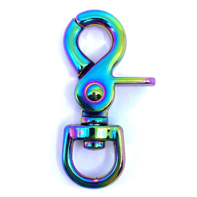 Karabiner nyíló szivárványos 61x13mm