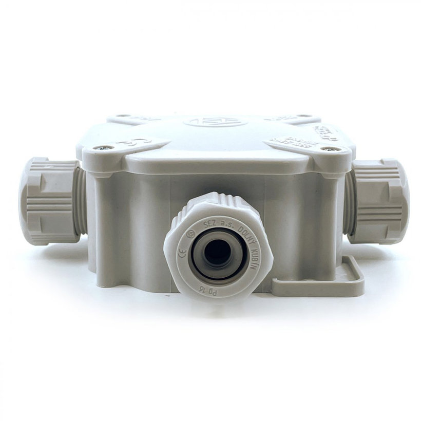 Elosztó doboz 6455-11P/2 szürke 122x122x44,6mm