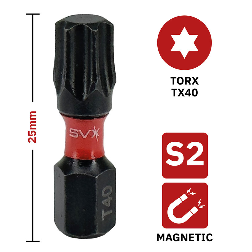 Bit mágneses TX40x25 mm