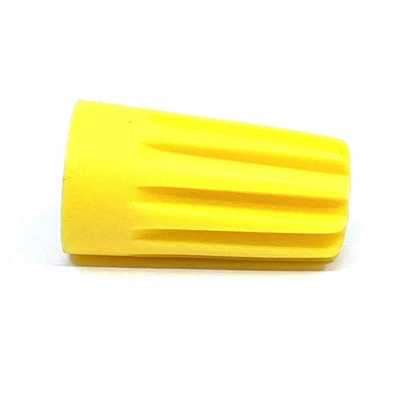 Rácsavarható vezetékösszekötő, merev réz vezetékhez, sárga 6mm²