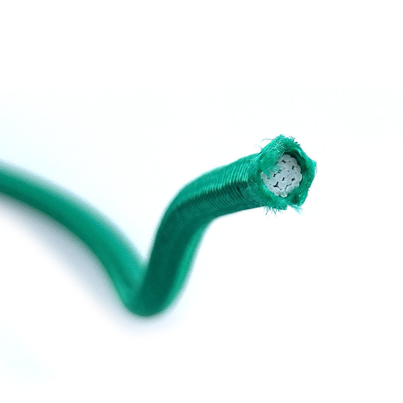 Gumikötél gumi maggal zöld PP 6mm