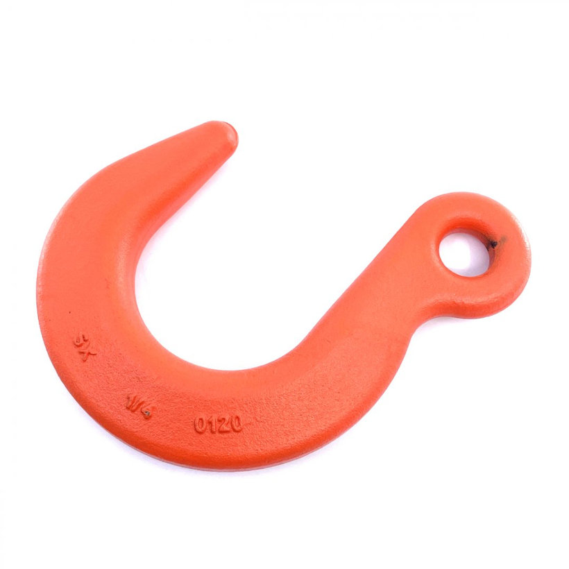 Öntödei kampó szemmel 100 o. narancssárga 20mm