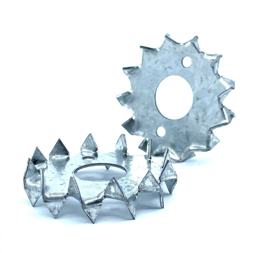 Fogazott alátét - bulldog zn 75x26mm