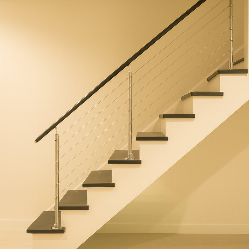 Korlát sodronykötél betét, villa/villa 2,5mm/5m