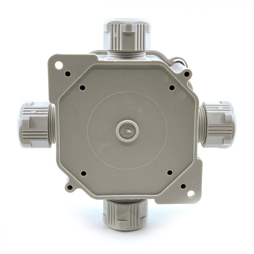Elosztó doboz 6455-11P/2 szürke 122x122x44,6mm