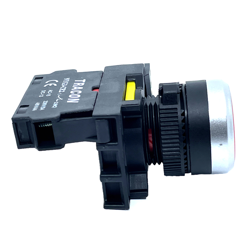 Egyszerű nyomógomb, piros