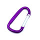 Karabiner alumínium D-alakú - lila 6mm