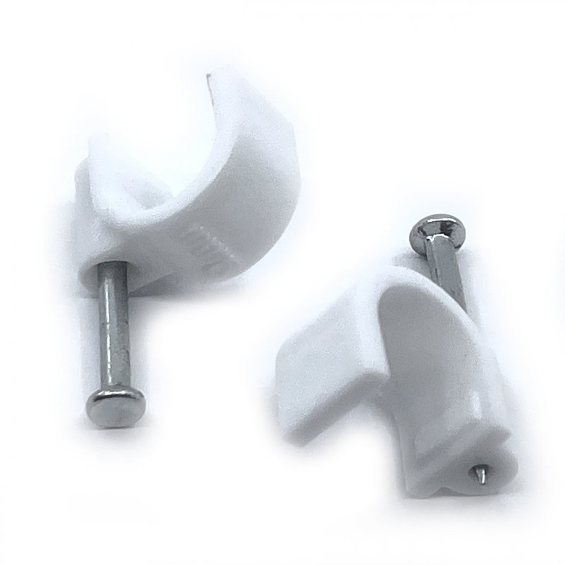 Kábelbilincs ovális fehér 10mm