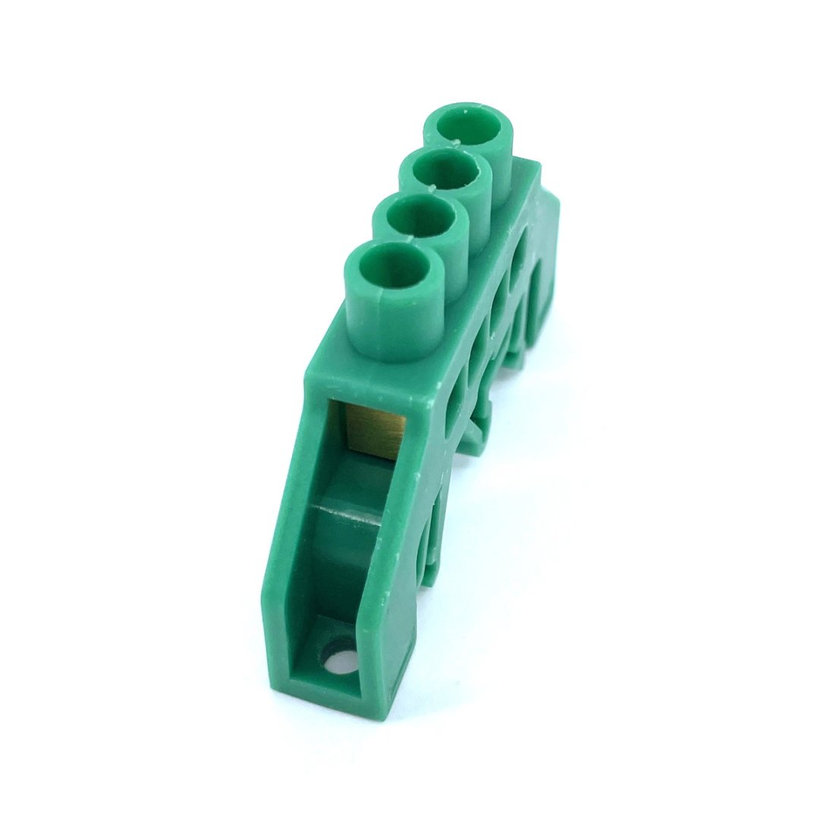 Szigetelt földelősín PE, zöld 4P