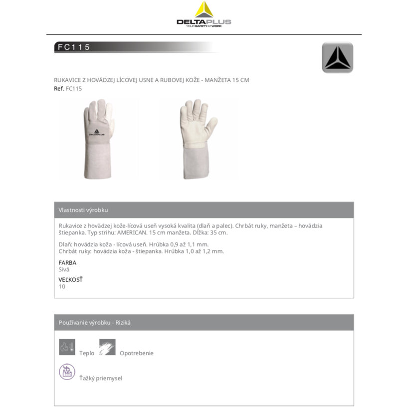 FC115 munkakesztyű 10