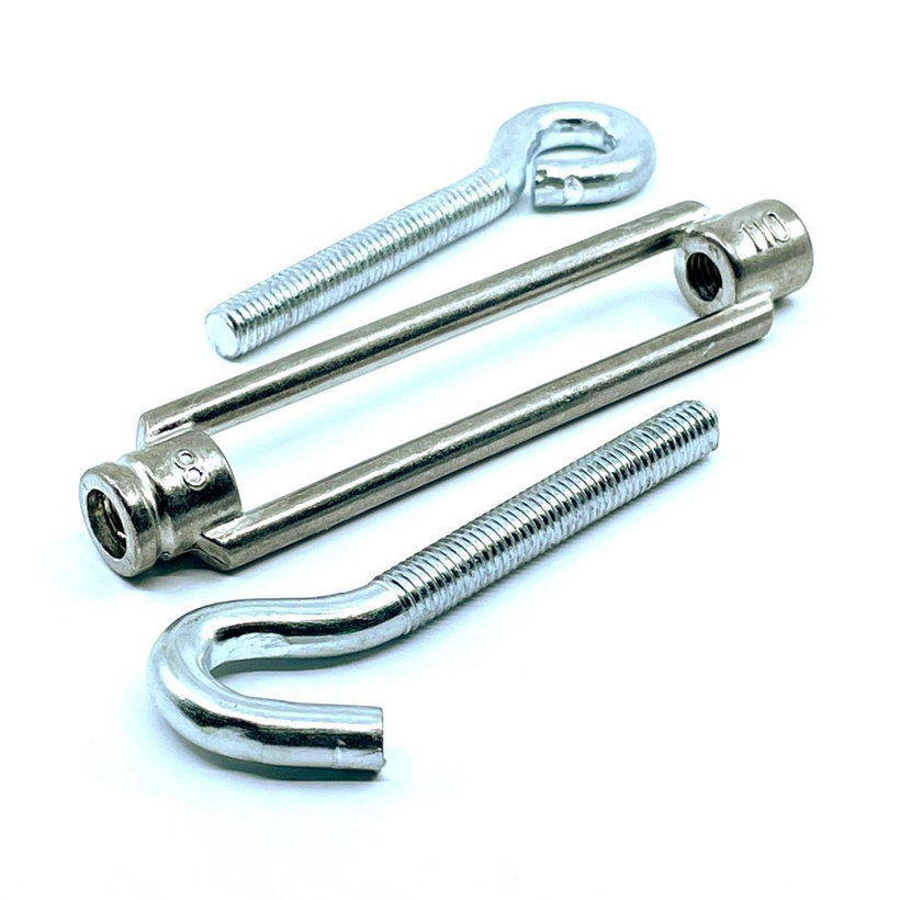 Pontos feszítő szem-kampó 6x100mm