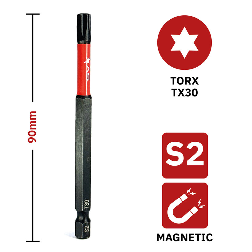 Bit mágneses TX30x90 mm
